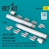 RESKIT RS32-0534 LAU-10 ZUNI rocket launcher for US Army & Navy (2 pcs) (A-1, A-4, A-6, A-7, A-10, A-37, AV-8, TF-9J, OV-1, OV-10, F-4, F-5, F-100, F-14, F-16, F/A-18, Su-25) (3D Printed) (1/32)